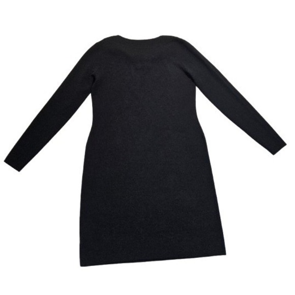 Vineyard Vines Wool Dress Sz S / 6 Sweater Black Merino Coastal Sailor Tunic Top - Picture 4 of 6